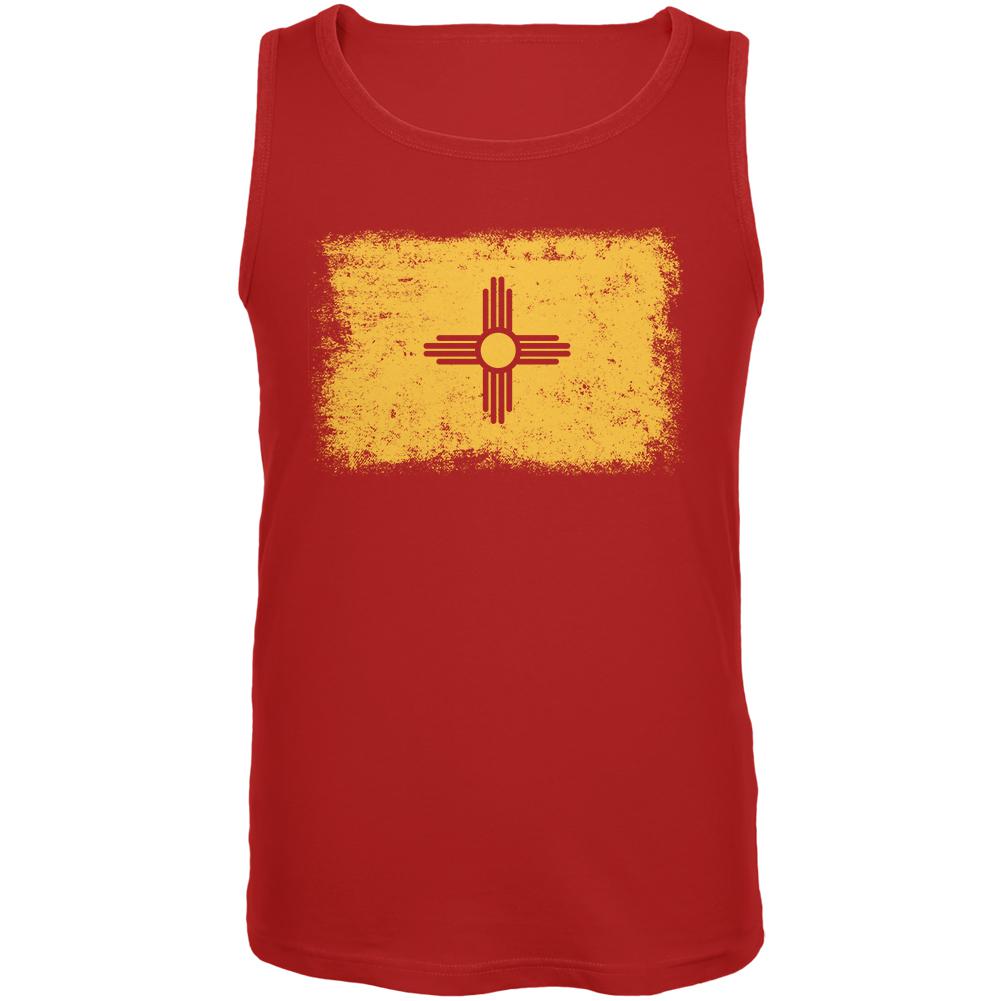 Born and Raised New Mexico State Flag Mens Tank Top Men's Tank Tops Old Glory 2XL Red