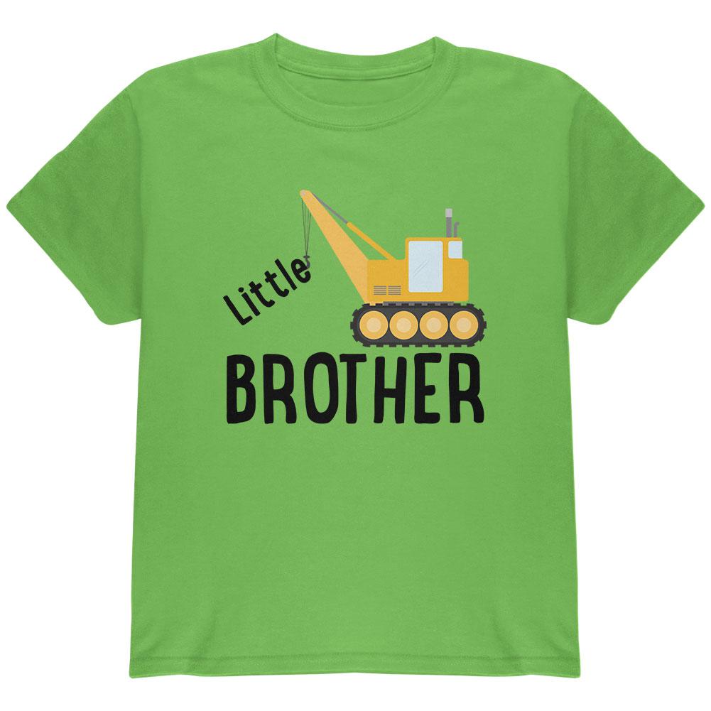 Little Brother Construction Truck Crane Youth T Shirt Youth T-Shirts Old Glory MD Kiwi