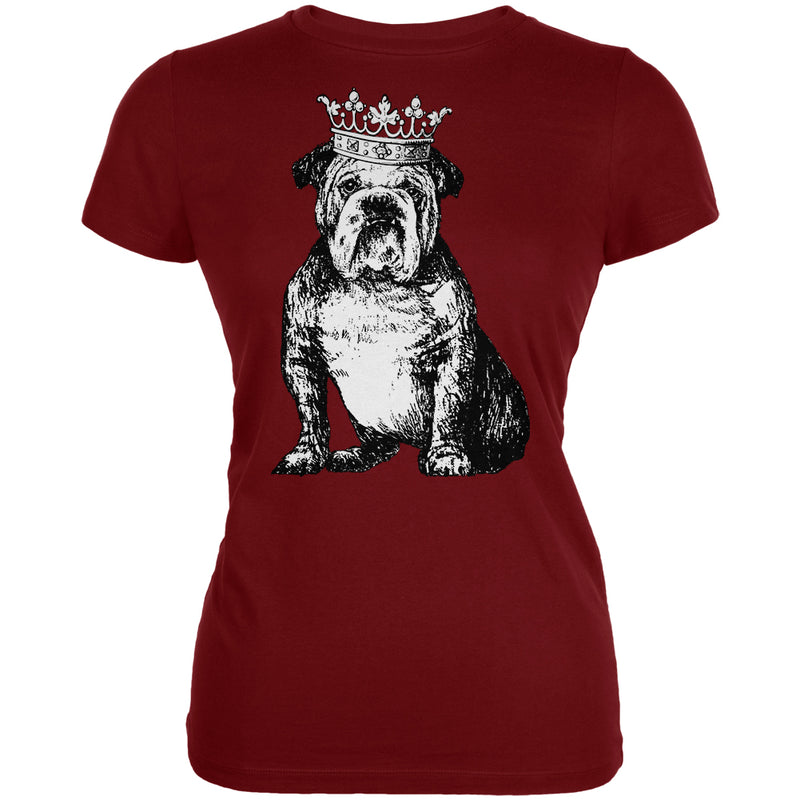 Bulldog Crown Juniors Soft T Shirt Juniors T-Shirts Old Glory LG Red