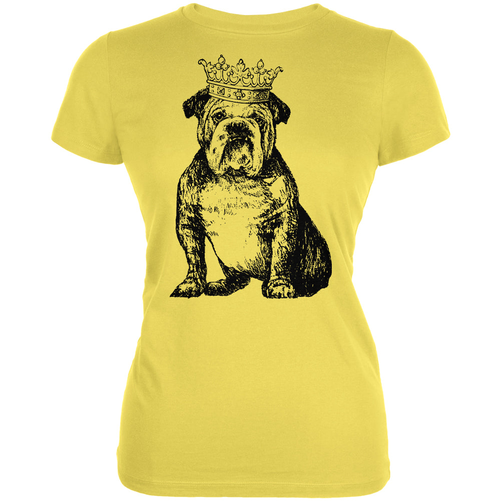 Bulldog Crown Juniors Soft T Shirt Juniors T-Shirts Old Glory 2XL Yellow