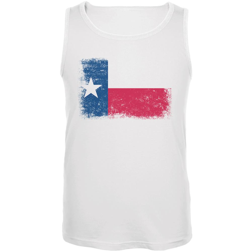 Born and Raised Texas State Flag Mens Tank Top Men's Tank Tops Old Glory 2XL White
