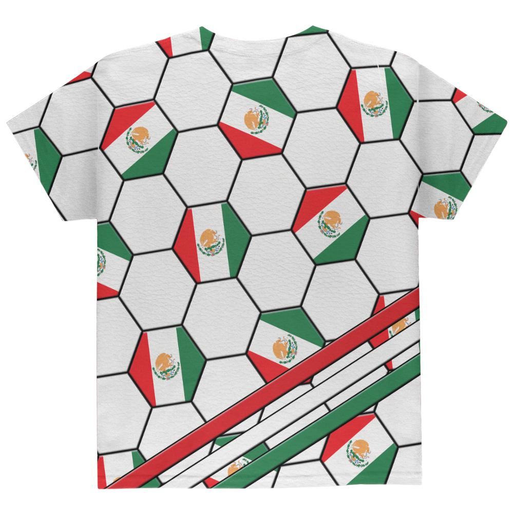 World Cup Mexico Soccer Ball All Over Youth T Shirt Youth T-Shirts Old Glory