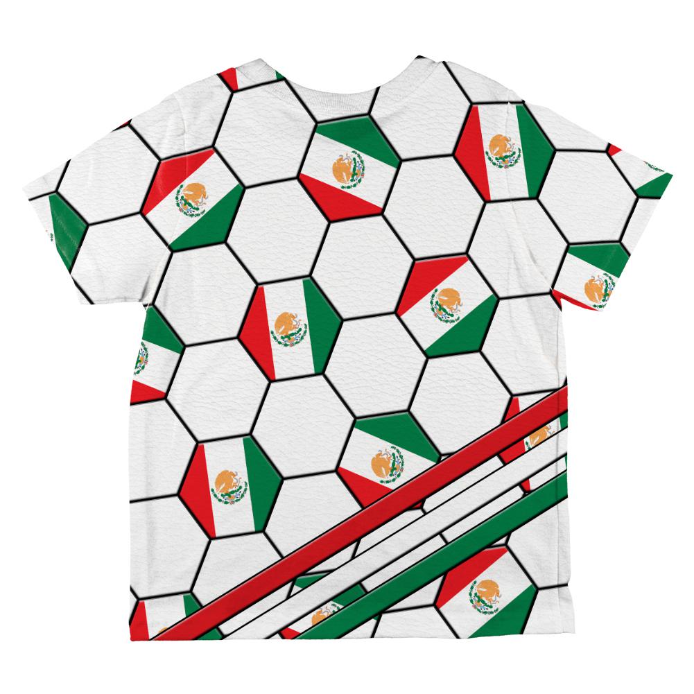 World Cup Mexico Soccer Ball All Over Toddler T Shirt Toddler T-Shirts Old Glory
