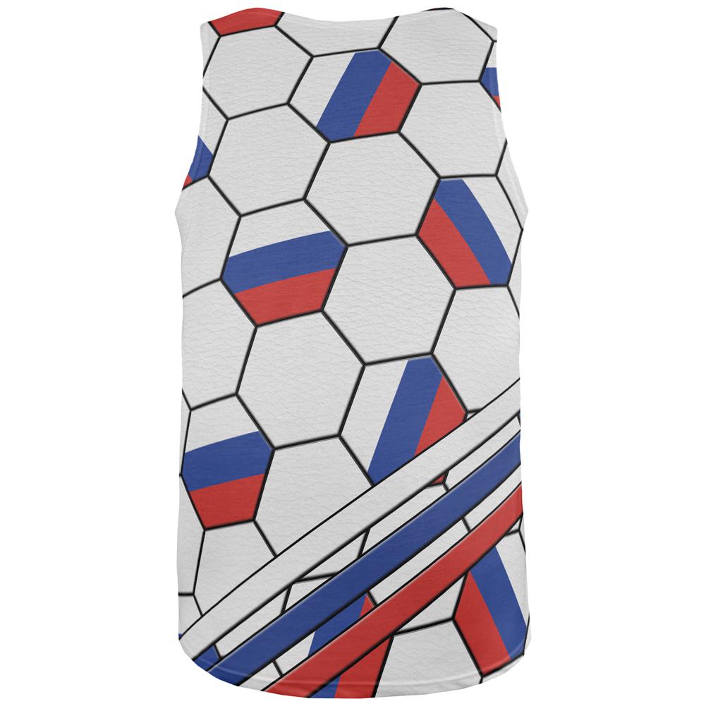 World Cup Russia Soccer Ball All Over Mens Tank Top Men's Tank Tops Old Glory