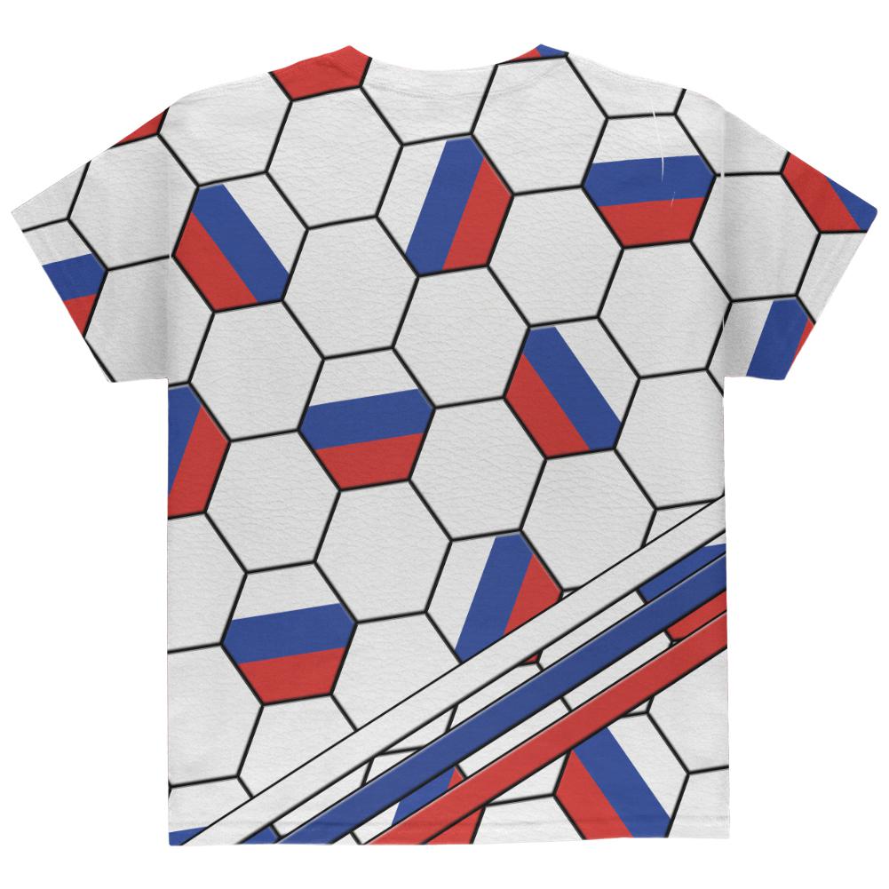 World Cup Russia Soccer Ball All Over Youth T Shirt Youth T-Shirts Old Glory