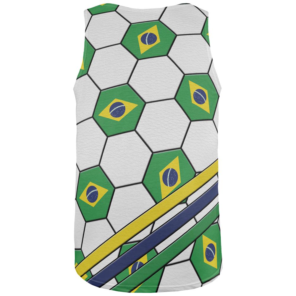 World Cup Brazil Soccer Ball All Over Mens Tank Top Men's Tank Tops Old Glory