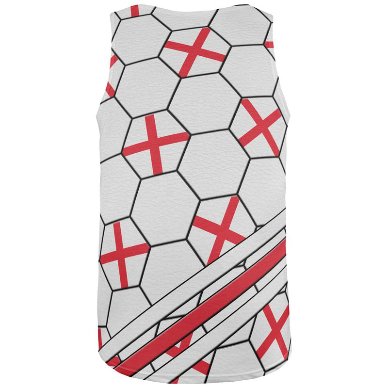World Cup England Soccer Ball All Over Mens Tank Top Men's Tank Tops Old Glory