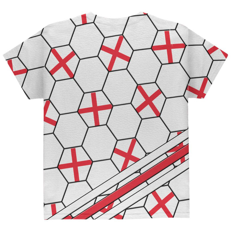 World Cup England Soccer Ball All Over Youth T Shirt Youth T-Shirts Old Glory