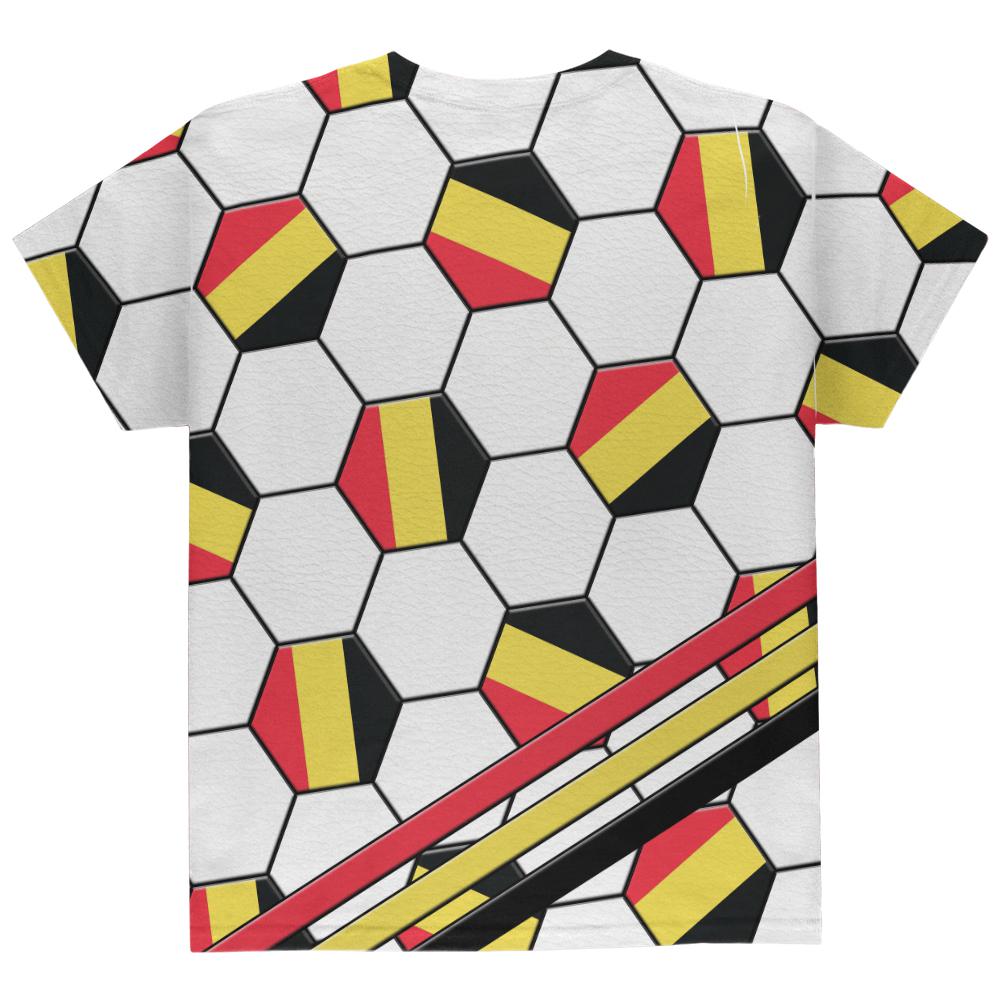 World Cup Belgium Soccer Ball All Over Youth T Shirt Youth T-Shirts Old Glory