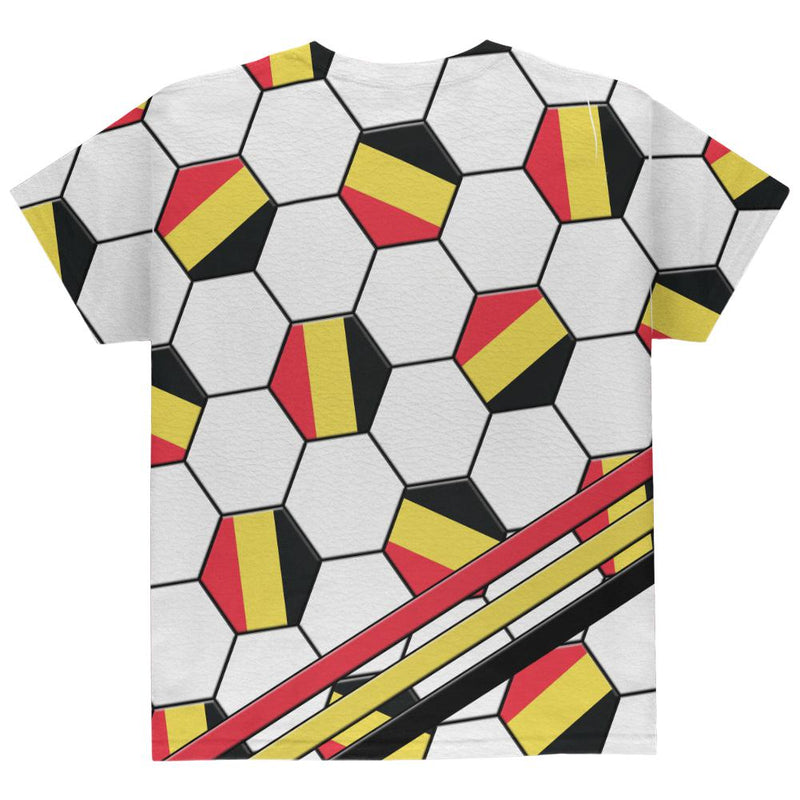 World Cup Belgium Soccer Ball All Over Youth T Shirt Youth T-Shirts Old Glory