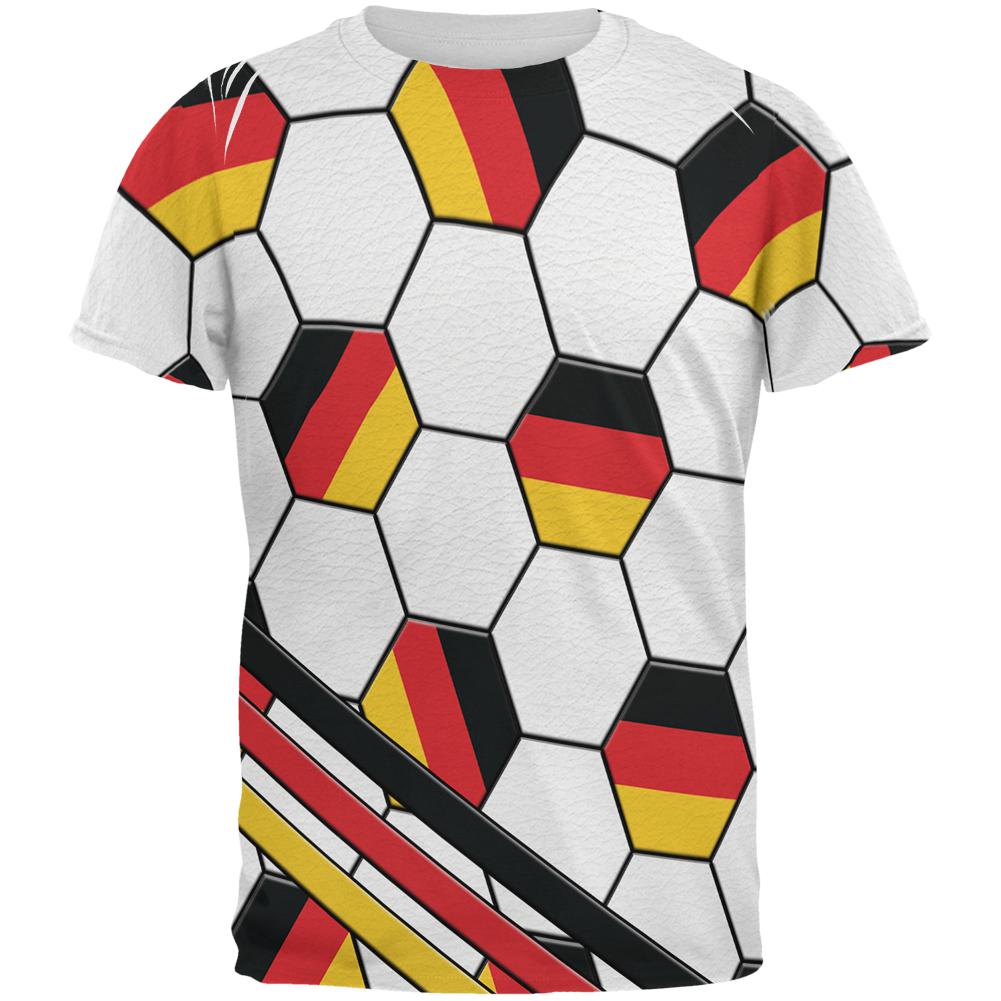 World Cup Germany Soccer Ball All Over Mens T Shirt Men's T-Shirts Old Glory 2XL Multi