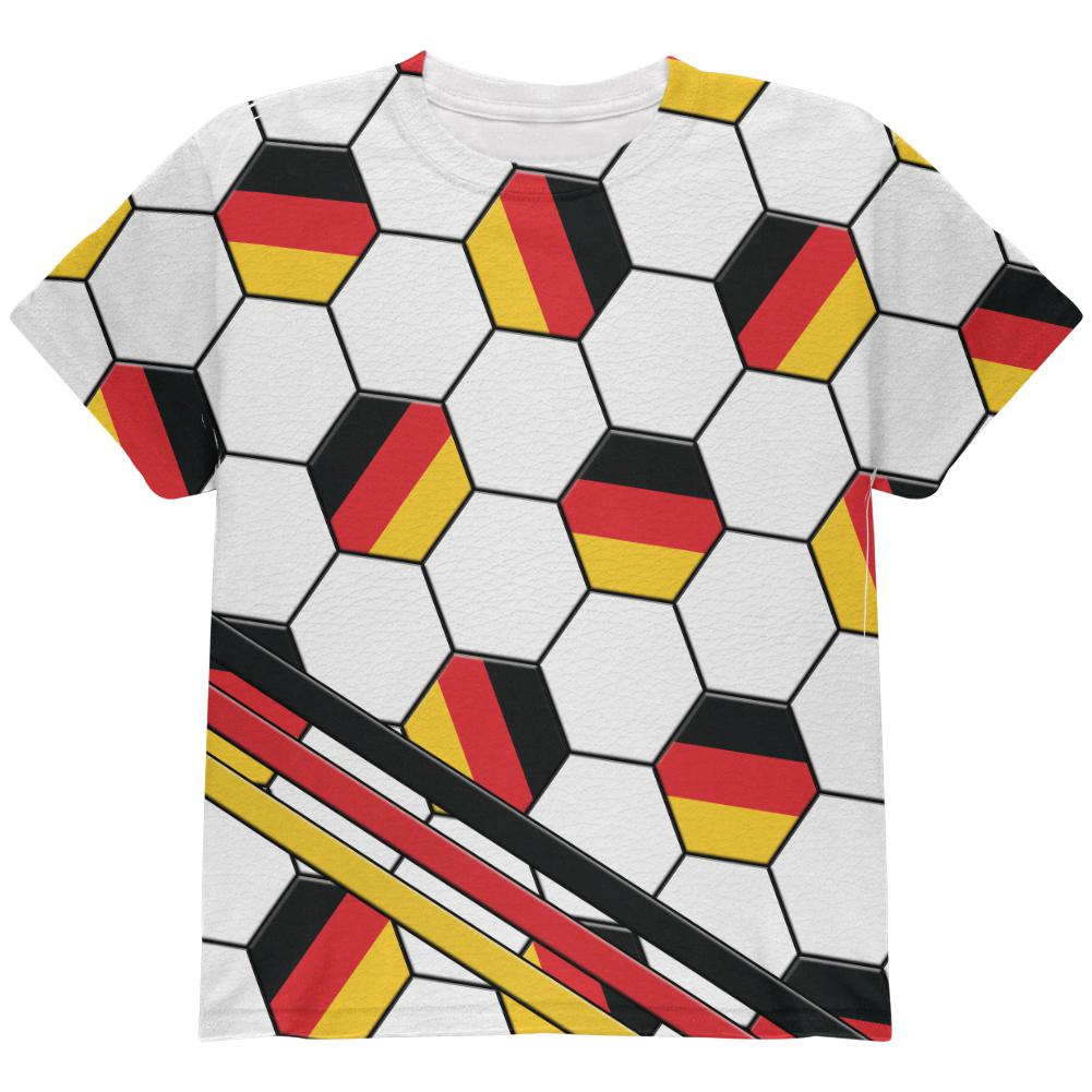 World Cup Germany Soccer Ball All Over Youth T Shirt Youth T-Shirts Old Glory LG Multi