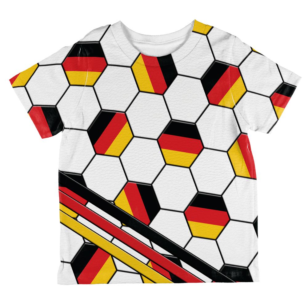 World Cup Germany Soccer Ball All Over Toddler T Shirt Toddler T-Shirts Old Glory 2T Multi
