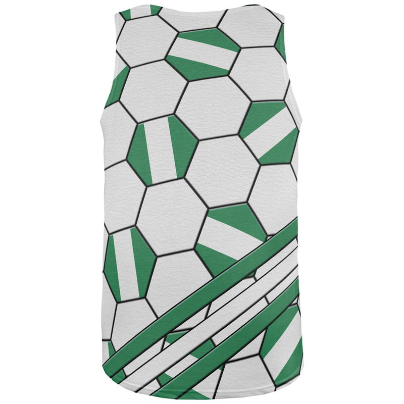World Cup Nigeria Soccer Ball All Over Mens Tank Top Men's Tank Tops Old Glory