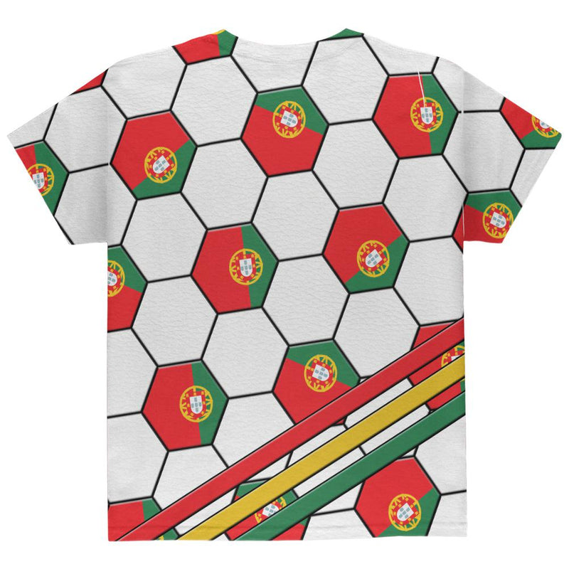 World Cup Portugal Soccer Ball All Over Youth T Shirt Youth T-Shirts Old Glory