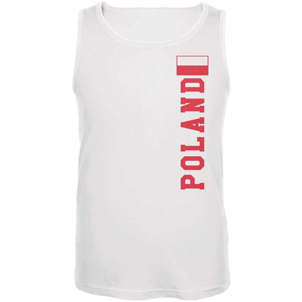 World Cup Poland Mens Tank Top Men's Tank Tops Old Glory 2XL White