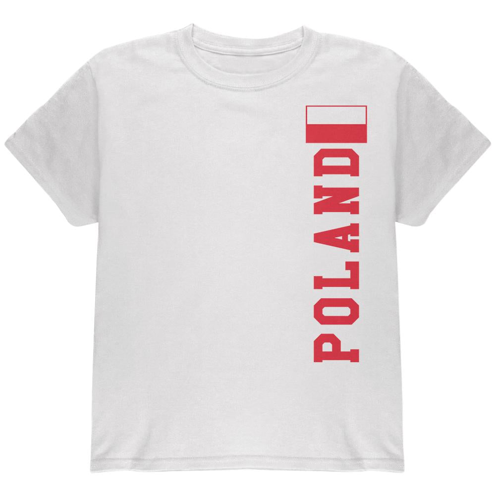 World Cup Poland Youth T Shirt Youth T-Shirts Old Glory LG White