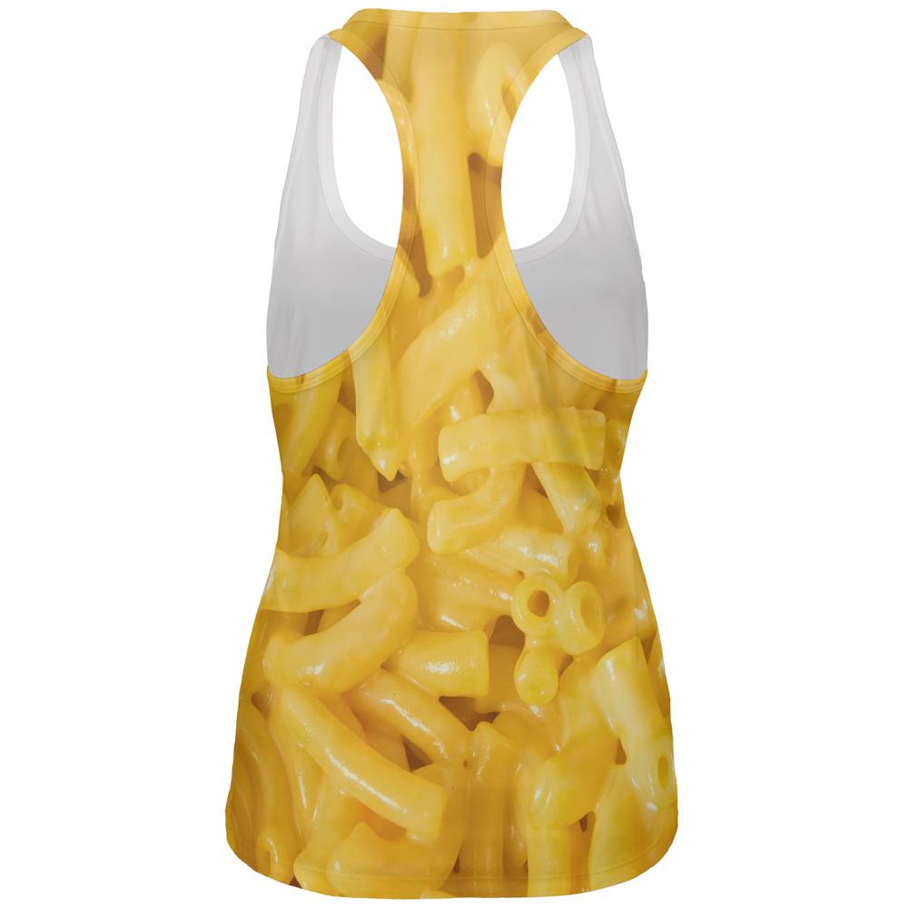 Mac and Cheese All Over Womens Work Out Tank Top Women's Tank Tops Old Glory