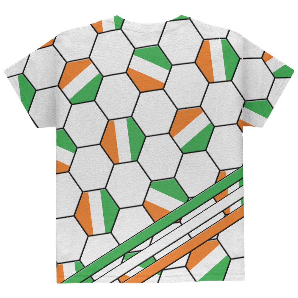 World Cup Ireland Soccer Ball All Over Youth T Shirt Youth T-Shirts Old Glory