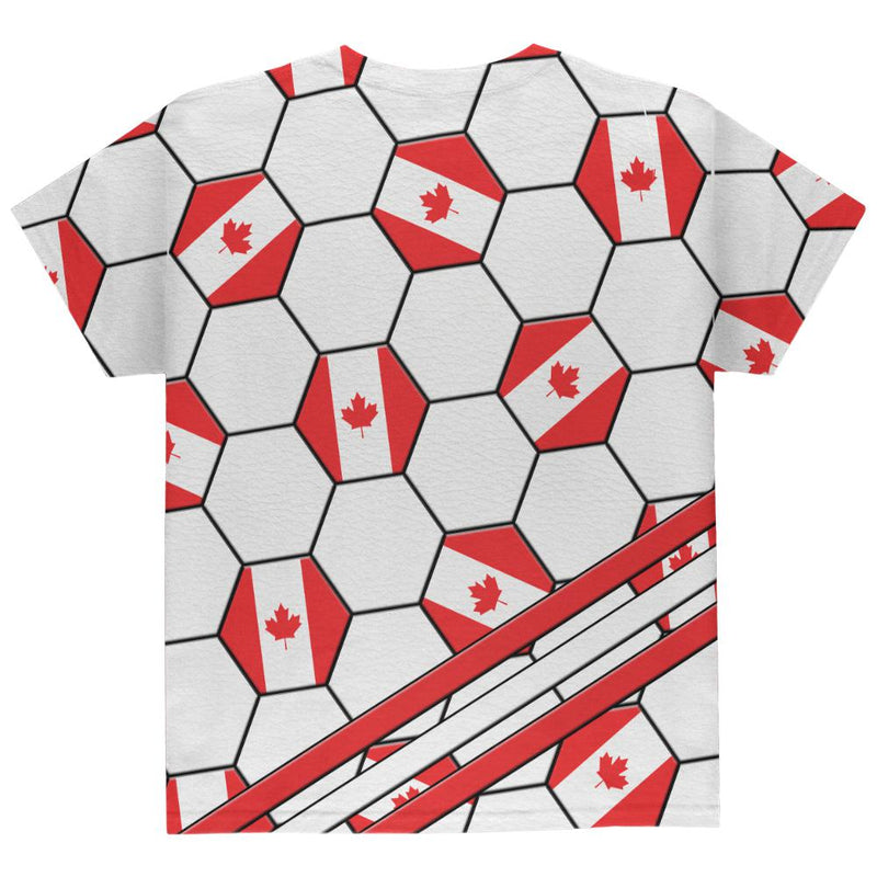World Cup Canada Soccer Ball All Over Youth T Shirt Youth T-Shirts Old Glory