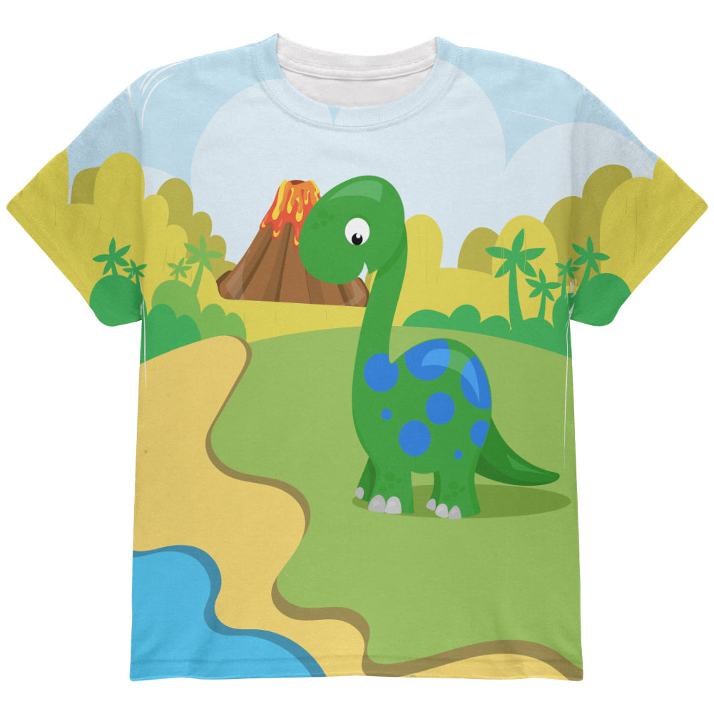 My Little Dinosaur All Over Youth T Shirt Youth T-Shirts Old Glory YLG Multicolored