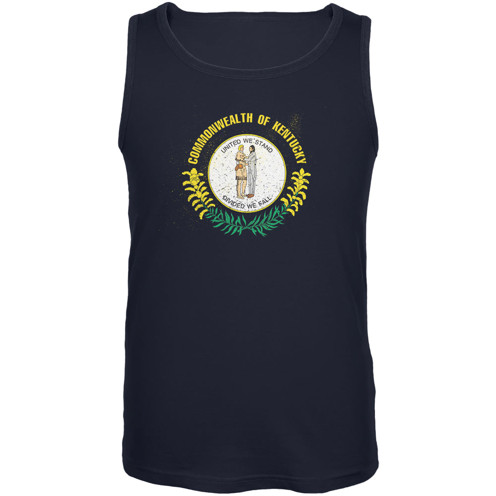 Born and Raised Kentucky State Flag Mens Tank Top Men's Tank Tops Old Glory 2XL Navy