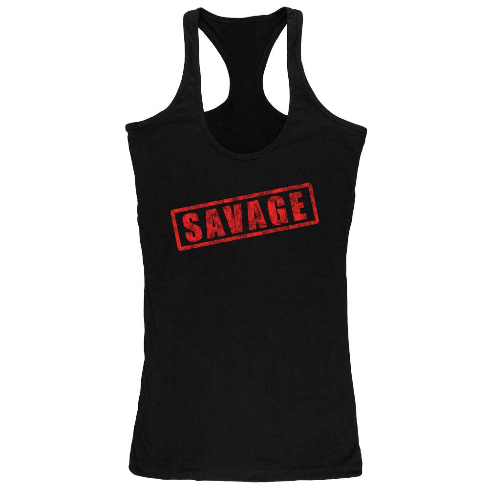 Savage Stamp Red Juniors Soft Tank Top Juniors Tank Tops Old Glory 2XL Black