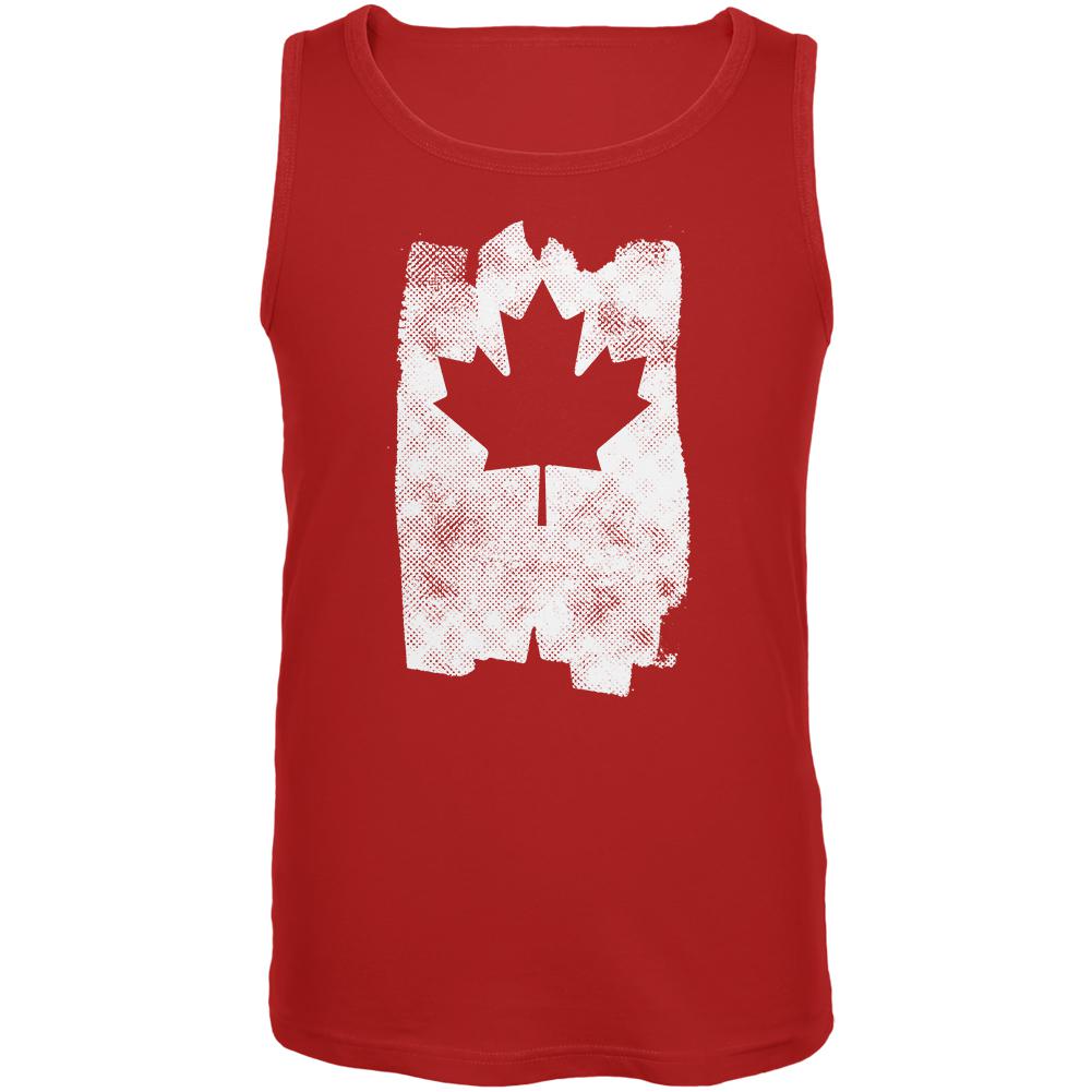 Graffiti Maple Leaf Canadian Flag Mens Tank Top Men's Tank Tops Old Glory 2XL Red