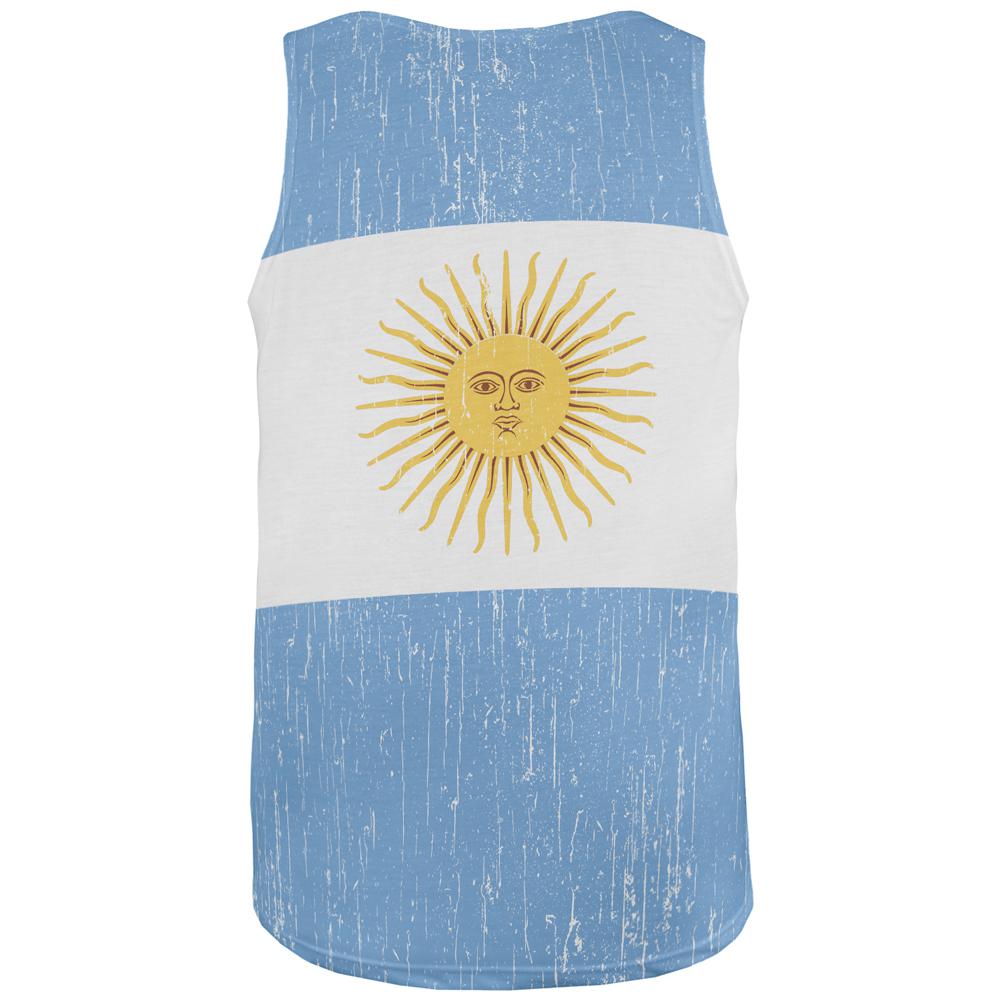 World Cup Argentina Sun All Over Mens Tank Top Men's Tank Tops Old Glory