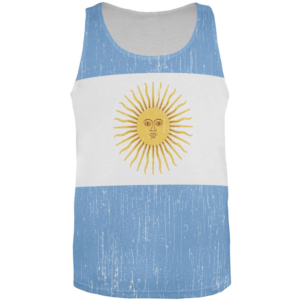 World Cup Argentina Sun All Over Mens Tank Top Men's Tank Tops Old Glory 2XL Multi