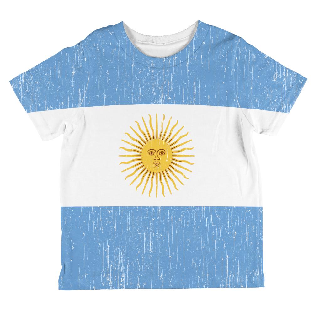 World Cup Argentina Sun All Over Toddler T Shirt Toddler T-Shirts Old Glory 2T Multi
