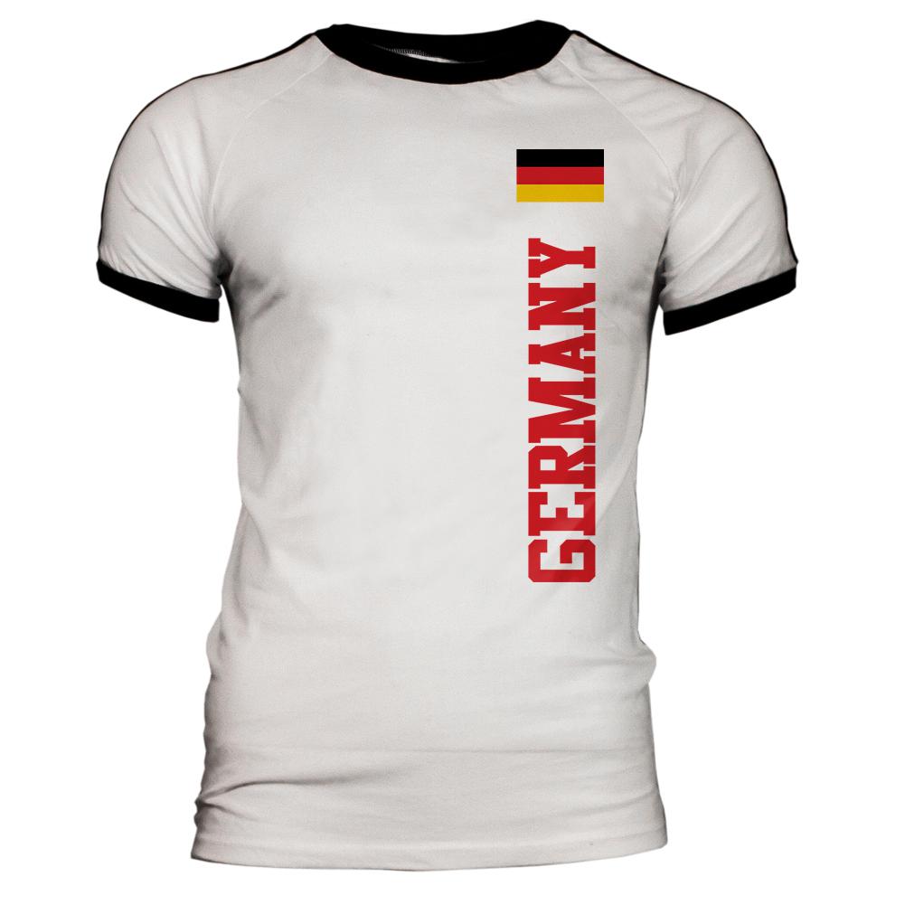 World Cup Germany Mens Soccer Jersey T-Shirt Men's T-Shirts Old Glory 2XL White-Black