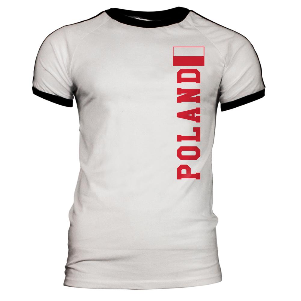 World Cup Poland Mens Soccer Jersey T-Shirt Men's T-Shirts Old Glory 2XL White-Black