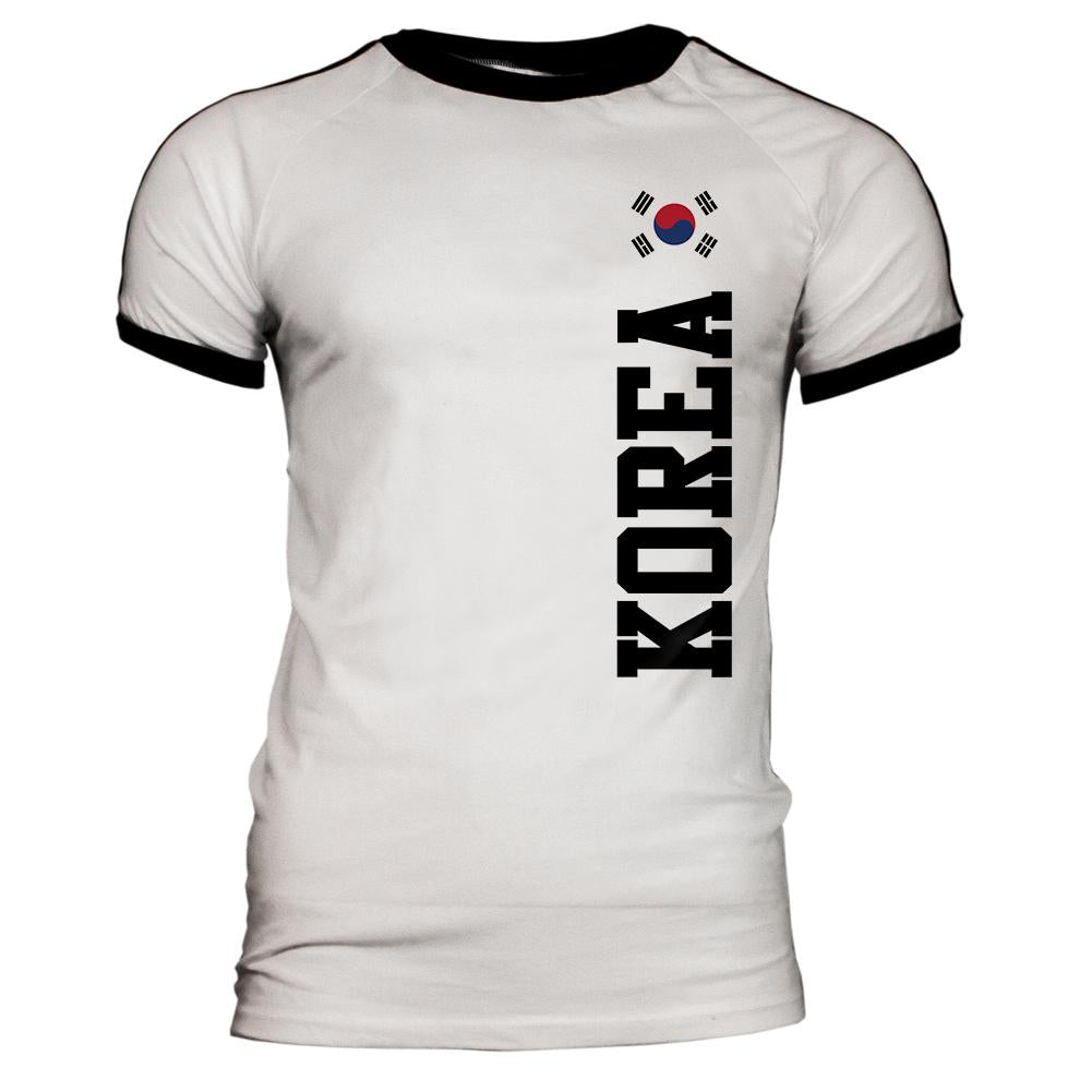 World Cup Korea Mens Soccer Jersey T-Shirt Men's T-Shirts Old Glory 2XL White-Black