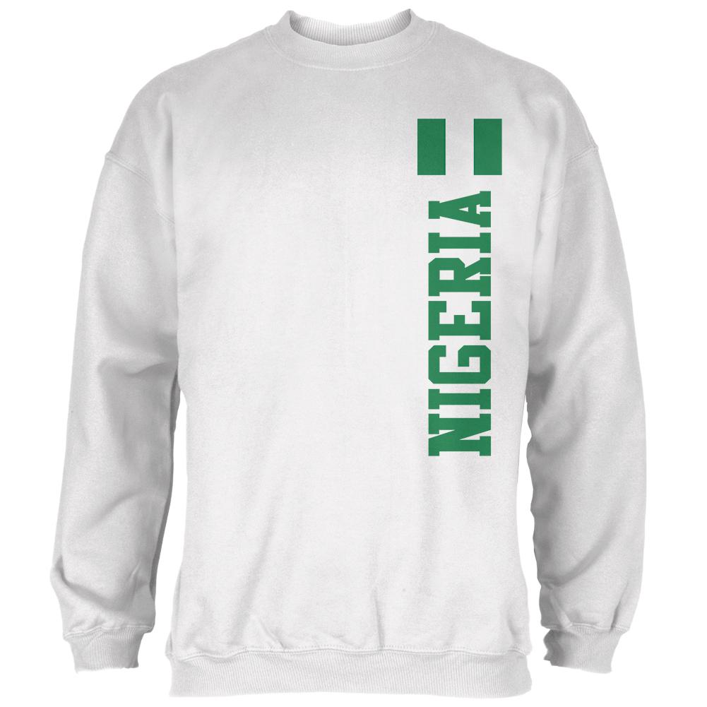 World Cup Nigeria Mens Sweatshirt Men's Sweatshirts Old Glory 2XL White