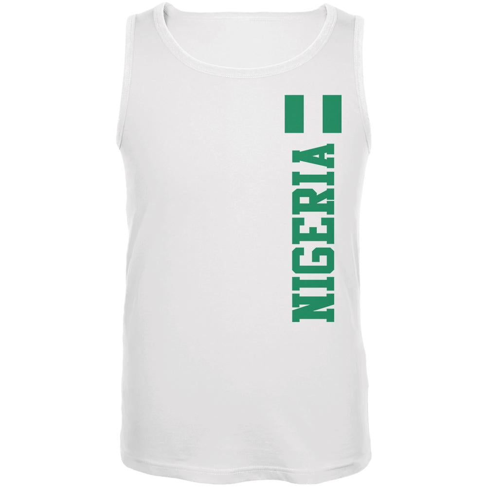 World Cup Nigeria Mens Tank Top Men's Tank Tops Old Glory 2XL White