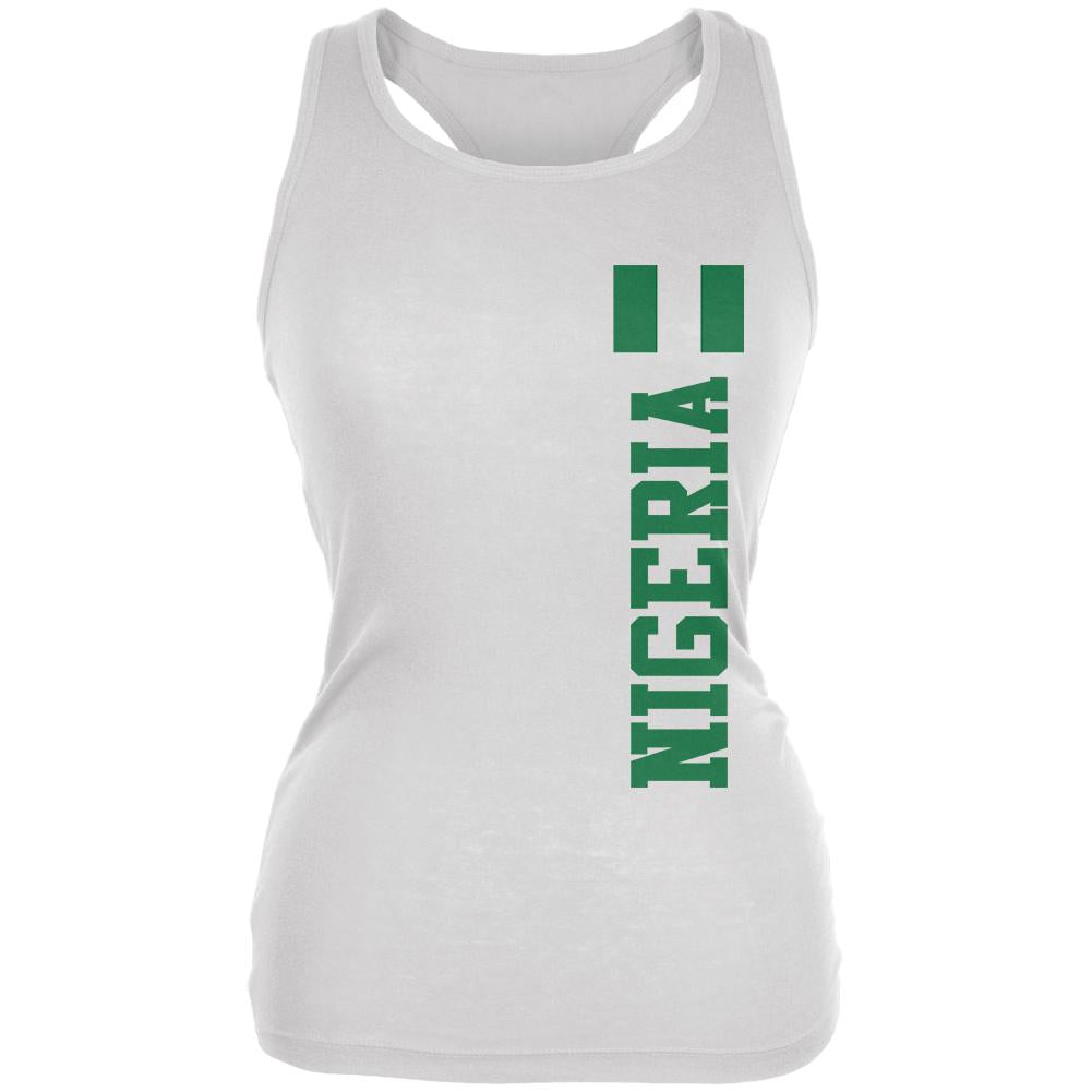 World Cup Nigeria Juniors Soft Tank Top Juniors T-Shirts Old Glory 2XL White