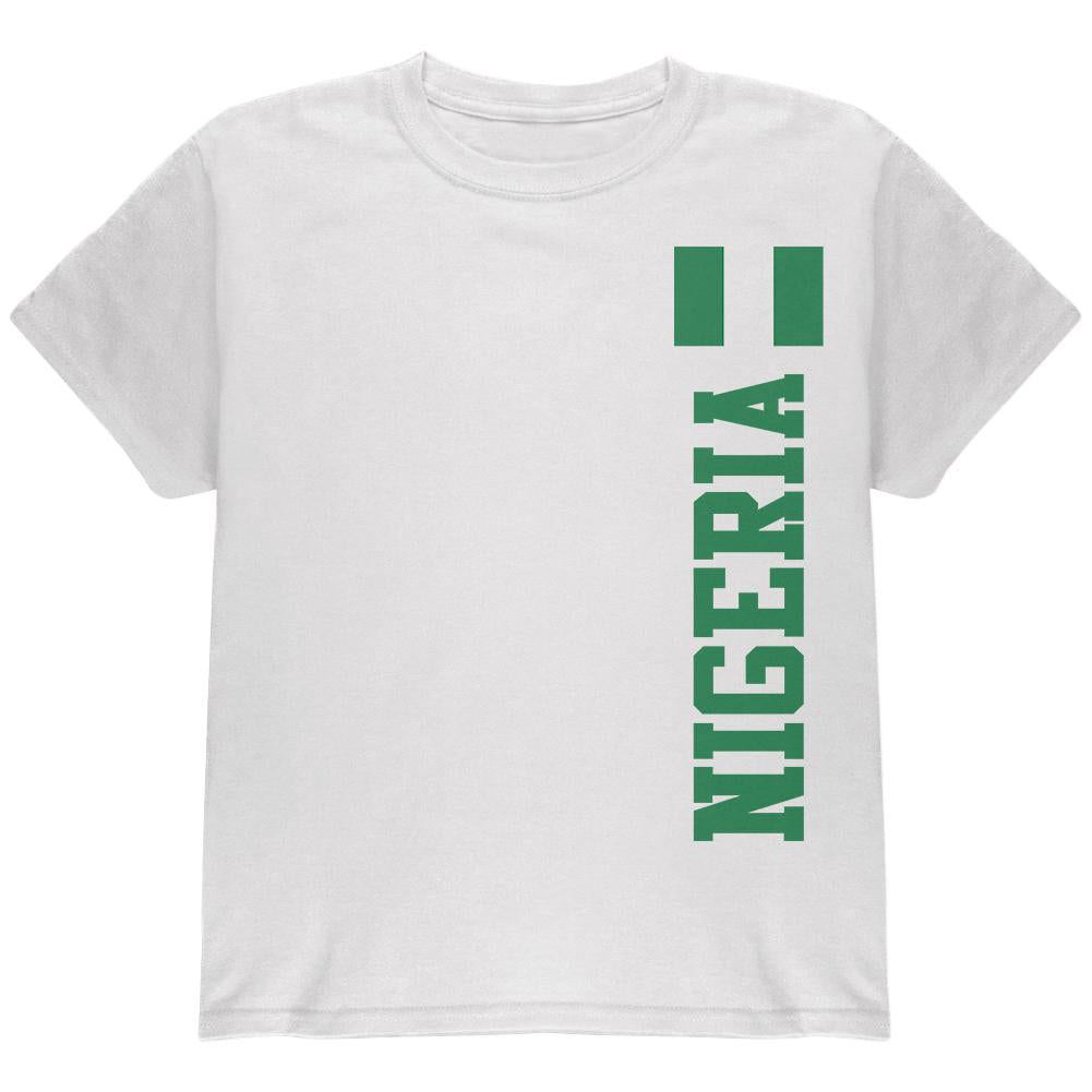 World Cup Nigeria Youth T Shirt Youth T-Shirts Old Glory LG White