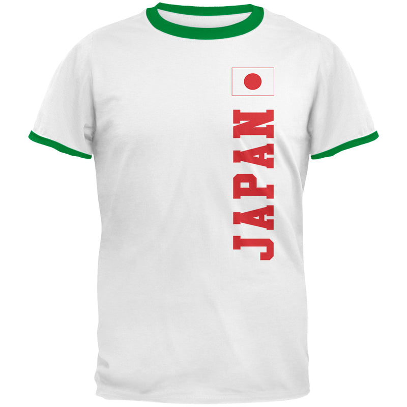 World Cup Japan Mens Ringer T Shirt Men's T-Shirts Old Glory 2XL White-Kelly