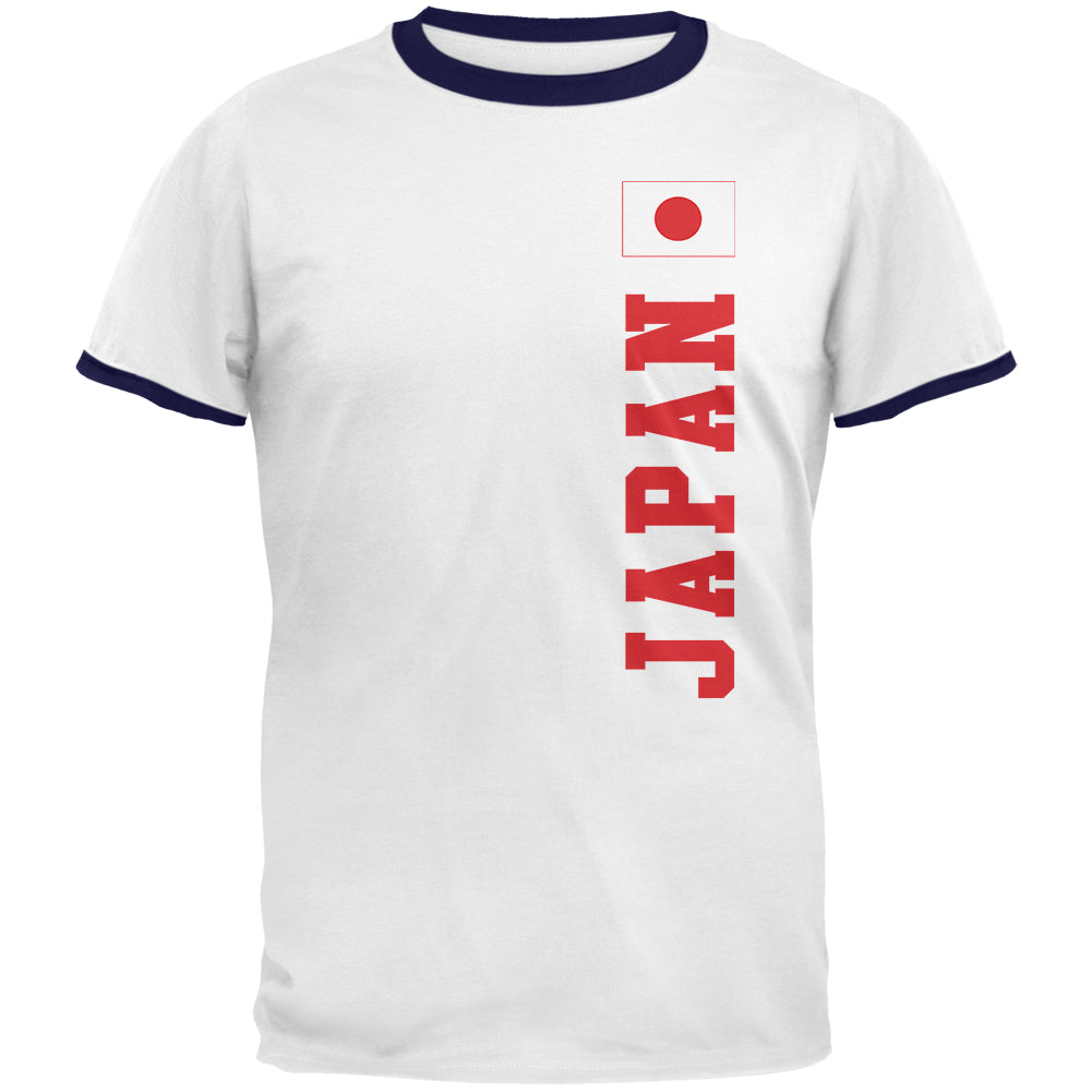 World Cup Japan Mens Ringer T Shirt Men's T-Shirts Old Glory 2XL White-Navy