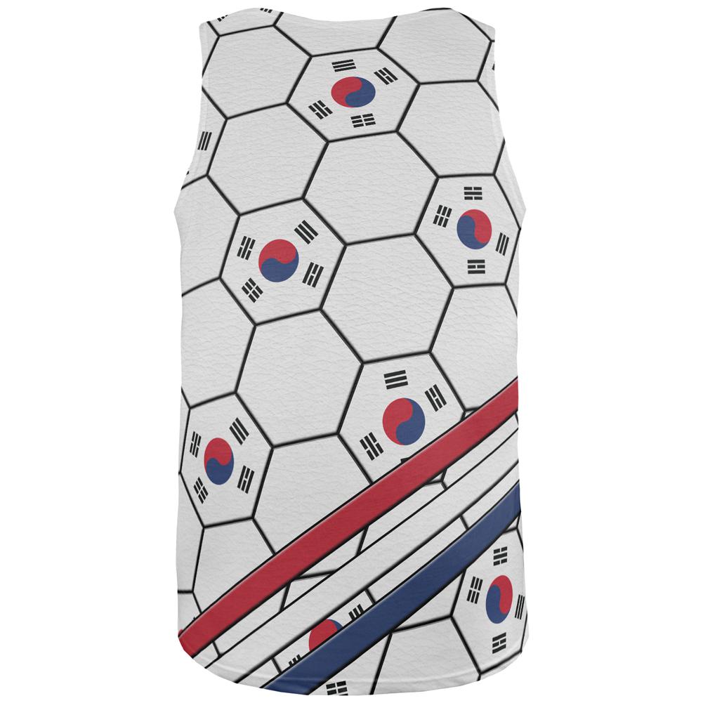 World Cup South Korea Soccer Ball All Over Mens Tank Top Men's Tank Tops Old Glory