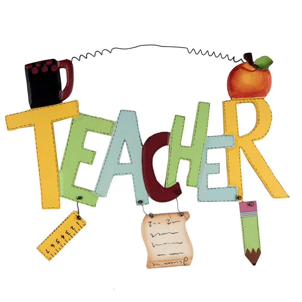 Teacher Classroom Hanging Sign Signs Teaching OS Multi