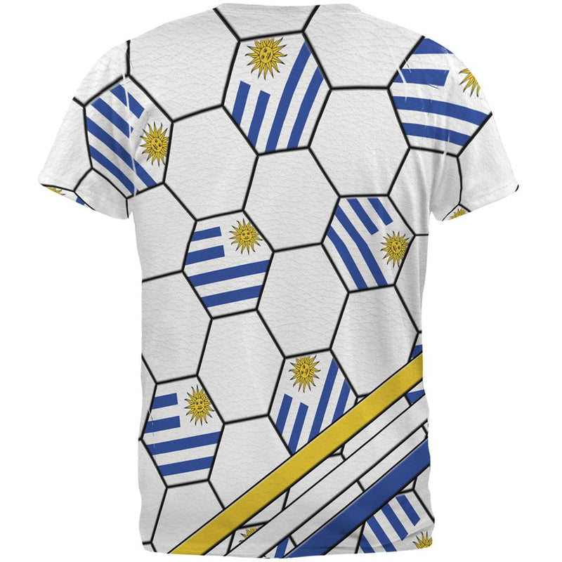 World Cup Uruguay Soccer Ball All Over Mens T Shirt Men's T-Shirts Old Glory