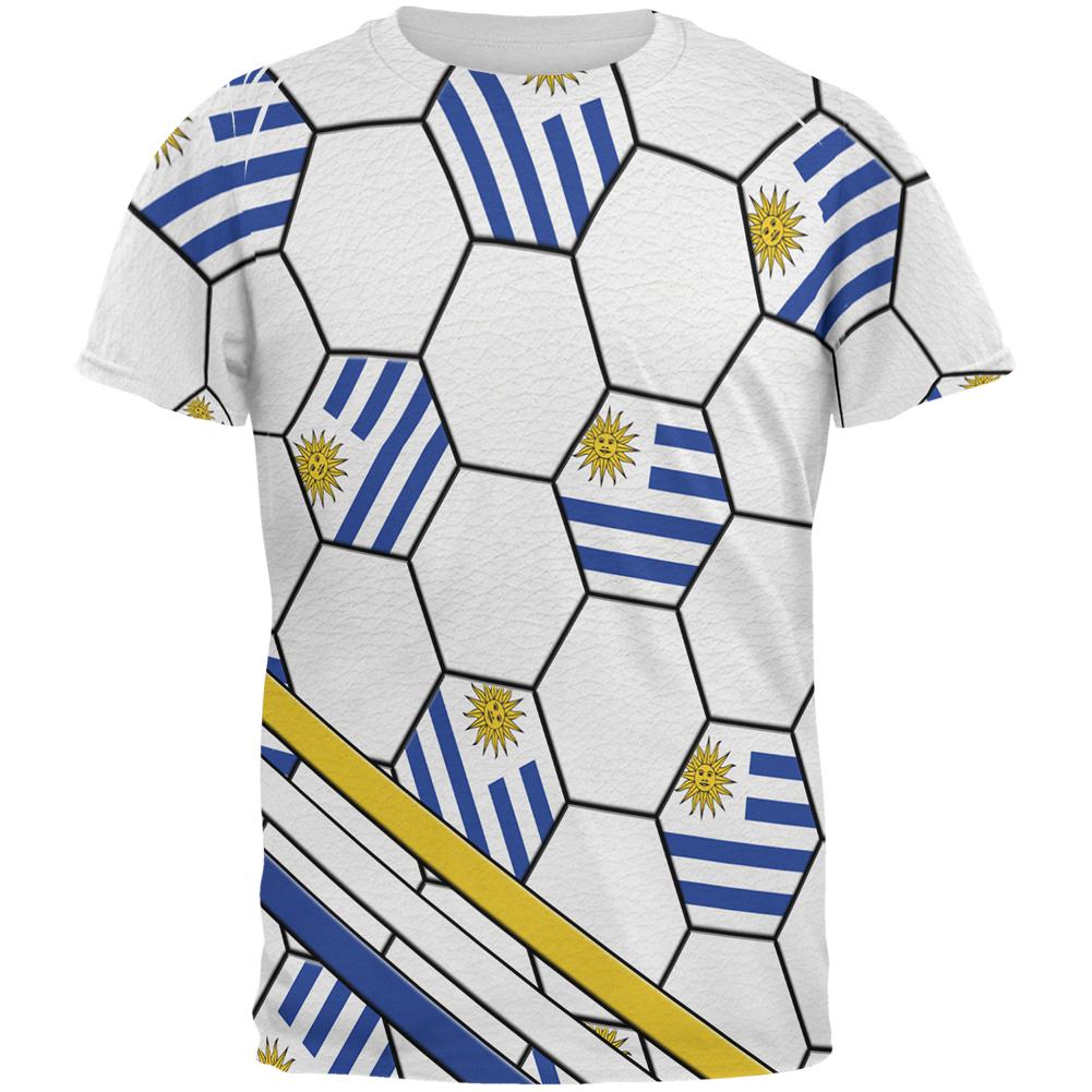 World Cup Uruguay Soccer Ball All Over Mens T Shirt Men's T-Shirts Old Glory 2XL Multi