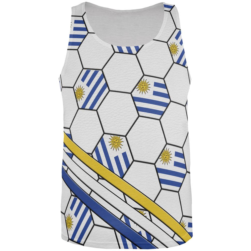 World Cup Uruguay Soccer Ball All Over Mens Tank Top Men's Tank Tops Old Glory 2XL Multi