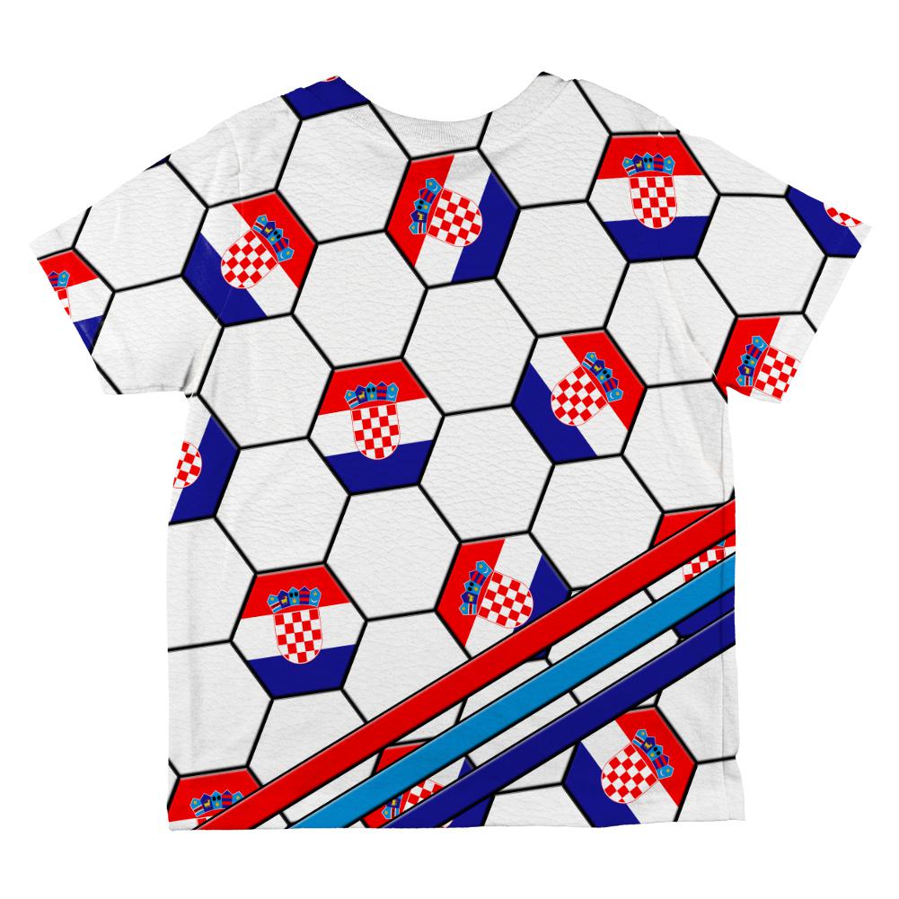 World Cup Croatia Soccer Ball All Over Toddler T Shirt Toddler T-Shirts Old Glory