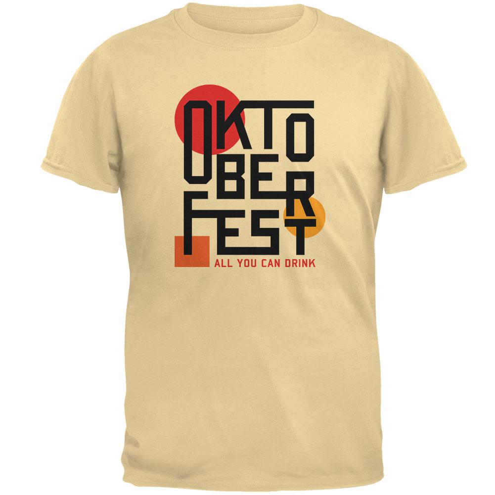 Oktoberfest Retro Vintage Poster Type Mens T Shirt Men's T-Shirts Old Glory 2XL Yellow Haze