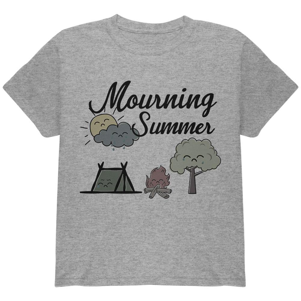 Back To School Mourning Summer Beach Youth T Shirt Youth T-Shirts Old Glory LG Heather