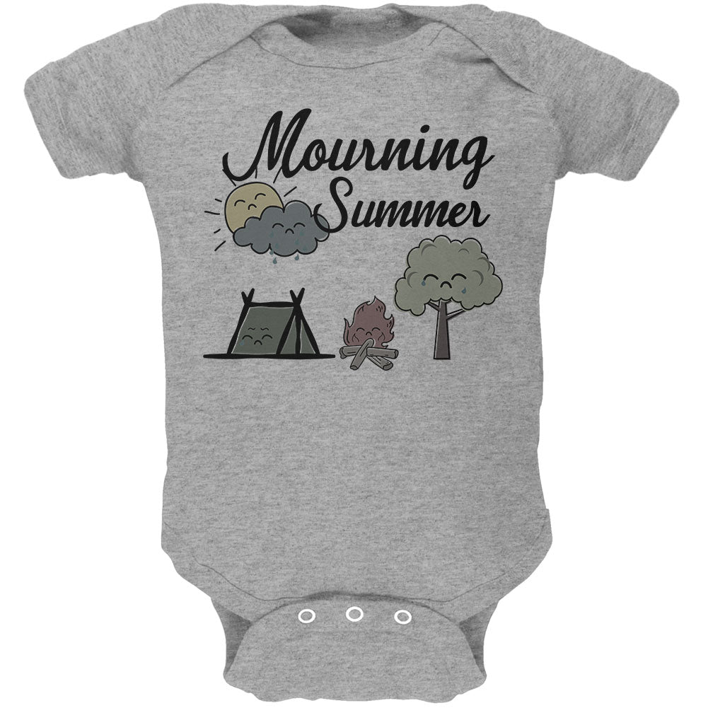 Back To School Mourning Summer Beach Soft Baby One Piece Baby One Piece global 0-3M Heather