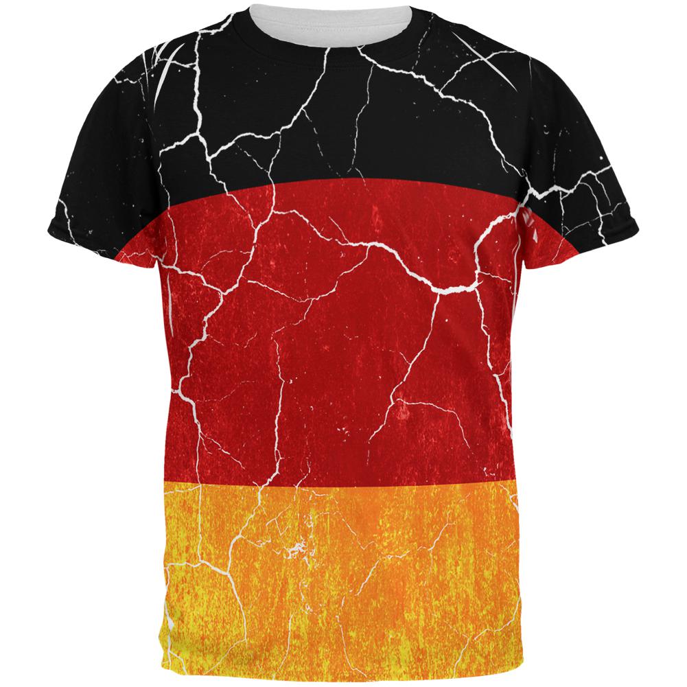 Oktoberfest Distressed Grunge German Flag All Over Mens T Shirt Men's T-Shirts Old Glory 2XL Multi